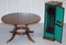 Vintage Hardwood Extendable Round Jupe Dining Table with Extensions, Image 2