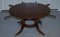 Vintage Hardwood Extendable Round Jupe Dining Table with Extensions 10