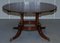 Vintage Hardwood Extendable Round Jupe Dining Table with Extensions, Image 3