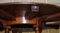 Vintage Hardwood Extendable Round Jupe Dining Table with Extensions 6