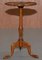 Hand-Painted Hardwood Revival Tripod Side or Wine Table 5