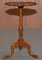 Hand-Painted Hardwood Revival Tripod Side or Wine Table, Image 5