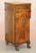 Large William IV Flamed Hardwood Side Cabinets with Campaign Drawers, 1830s, Set of 2 17