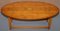 Burr Yew Wood Extendable Oval Campaign Coffee Table from Bevan Funnell 3