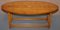 Burr Yew Wood Extendable Oval Campaign Coffee Table from Bevan Funnell 4