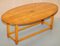 Burr Yew Wood Extendable Oval Campaign Coffee Table from Bevan Funnell 2