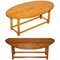 Burr Yew Wood Extendable Oval Campaign Coffee Table from Bevan Funnell, Image 1