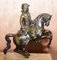 19th Century Equestrian Bronze Russian Cossack & Roman Solider Horses, Set of 2, Image 12