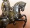 19th Century Equestrian Bronze Russian Cossack & Roman Solider Horses, Set of 2 13
