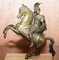 19th Century Equestrian Bronze Russian Cossack & Roman Solider Horses, Set of 2 3