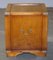 Vintage Yew Wood Military Campaign Side or Wine Table with Drawers 7