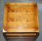 Vintage Yew Wood Military Campaign Side or Wine Table with Drawers 3
