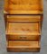 Vintage Yew Wood Military Campaign Side or Wine Table with Drawers 12