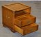 Vintage Yew Wood Military Campaign Side or Wine Table with Drawers, Image 11