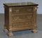 Gold Over Silver Leaf Painted Bedside Chests of Drawers, Set of 2 2