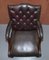 Poltrone Chesterfield George II Gainsborough in pelle, set di 2, Immagine 5