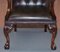 George II Gainsborough Carver Chesterfield Leather Armchairs with Claw and Ball Feet, Set of 2, Image 9