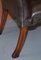 Butacas George II Gainsborough Carver Chesterfield de cuero con patas en forma de garra. Juego de 2, Imagen 15