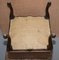 Antique Victorian Carved Hardwood Footstools, 1860s, Set of 2 8