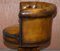 Antique Chesterfield Brown Leather Captains Chair, 1860s, Image 17