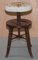 Antique Height Adjustable Piano Stool from Gillows of Lancaster 12