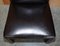 Buttoned Occasional Desk Chair in Brown Leather from George Smith 5