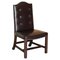 Buttoned Occasional Desk Chair in Brown Leather from George Smith 1