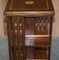 Hardwood & Satinwood Revolving Bookcase / Side End Table, Image 7