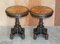 Speciamine Wood Topped Occasional Side or Wine Tables, Set of 2 2