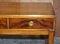 Burr Walnut & Brass Military Campaign 3-Drawer Coffee Table 10