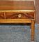 Burr Walnut & Brass Military Campaign 3-Drawer Coffee Table, Image 9