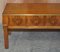 Burr Walnut & Brass Military Campaign 3-Drawer Coffee Table 13