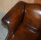 Hand Dyed Brown Leather Club Armchair 6