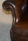 Hand Dyed Brown Leather Club Armchair, Image 10