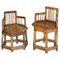 Chinese Bamboo Primitive Occasional Chairs, 1800s, Set of 2 1