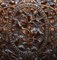 Silla anglo-india birmana de madera tallada a mano con detalles florales, Imagen 6