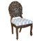 Anglo-Indian Burmese Hand-Carved Hardwood Chair with Floral Detailing 1