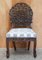 Anglo-Indian Burmese Hand-Carved Hardwood Chair with Floral Detailing 2