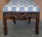 Anglo-Indian Burmese Hand-Carved Hardwood Chair with Floral Detailing 8