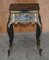 Antique Chinese George III Lacquer & Gold Gilt Work Table, 1800s 2