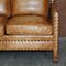 Brown Leather Edwardian Style Seat Sofa 8