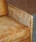 Brown Leather Edwardian Style Seat Sofa 7
