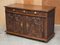Antique Carved Continental Oak Sideboard with Military Panels, 1800s 3