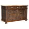 Antique Carved Continental Oak Sideboard with Military Panels, 1800s, Image 1