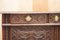 Antique Carved Continental Oak Sideboard with Military Panels, 1800s 9