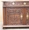 Credenza antica in legno di quercia intagliato, inizio XIX secolo, Immagine 6