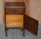 Burr Walnut Bedside or Side End Wine Table from Maple & Co, Image 4