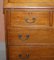 Solid Walnut Writing Bureau Chest of Drawers with Desk Top, 1900s 9