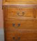 Solid Walnut Writing Bureau Chest of Drawers with Desk Top, 1900s, Image 9