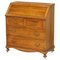 Solid Walnut Writing Bureau Chest of Drawers with Desk Top, 1900s 1